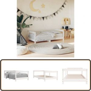 Vidaxl - Cadre de lit pour enfant blanc 70x140 cm bois de pin massif - Lit Bébé - Lit Enfant - Meuble Enfant - Chambre D'enfant - Bois De Pin