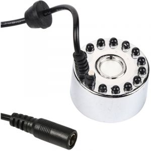 Atomiseur Ultrasonique 24V Brumisateur &agrave; Ultrasons &agrave; Changement de Couleur Brumisateur d' Atomiseur D'&eacute;Tang Humidificateur avec adaptateur prise ue