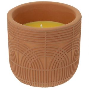 Devineau - bougie citronnelle pot terre cuite arabesque 180g