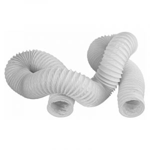 Tuyaux de ventilation d 125, 2 m blanc - 66416 - Upmann