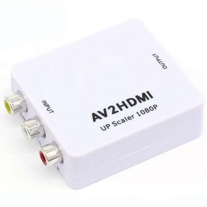 Adaptateur de convertisseur audio vid&eacute;o rca cvbs av vers hdmi pour appareil photo dvd vhs magn&eacute;toscope psp Xbox PS2 vers nouveau moniteur ou