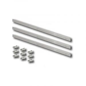 Came &ndash; Cr&eacute;maill&egrave;re pour portail en acier galvanis&eacute; 30x12 &ndash; Module 4 &ndash; Longueur 3 m&egrave;tres &ndash; Avec entretoise et visserie - crem30x12