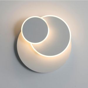 Comely - Applique Murale led, Lampe Murale Moderne Interieur 15W, Créatif Eclipse 3 en 1 350° Rotatif Applique Murale, 3000K Lumière Blanche Chaude,
