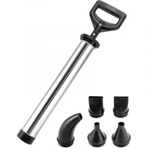 Pompe &agrave; mortier en acier inoxydable, pistolet &agrave; joint avec 5 buses, Pistolet &agrave; coulis manuelle, pour mortier
