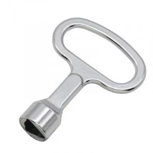 BEBUSINGOTO Triangle Poubelle Cl&eacute; Poubelle Triangulaire Clef Triangle &agrave; Douille en M&eacute;tal pour Compteur Gaz Ascenseurs Armoire Electriques Coffret