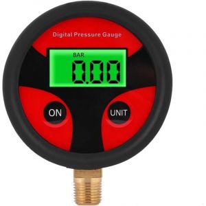 Manomètre Numérique de Pneu, Digital LCD Jauge de Pression d'Air des Pneus pour Voiture Camion Moto（Filetage : 1/8 NPT）