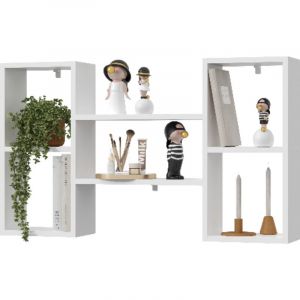 Biblioth&egrave;que pour salon ou chambre d'enfant &Eacute;tag&egrave;re murale 100 cm NEXO Biblioth&egrave;que pour salon ou chambre d'enfant &Eacute;tag&egrave;re murale 100 cm Blanc