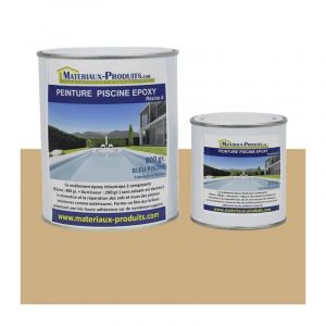 Peinture Piscine Epoxy - 2.5 Kg Jaune sable - MATPRO