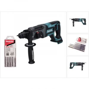 Makita DHR 241 Z Marteau perforateur sans fil 18 V 2,0 J SDS plus + 5 pcs. jeu de forets - sans batterie, sans chargeur