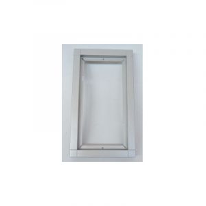 Cadre combiné polycarbonate 131x231x15mm pour platine de rue d'interphone kr 611-2/1-0 sm Siedle et sohne 016831