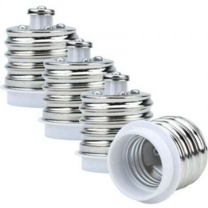 4X Douille de Lamp Adaptateur E40 &agrave; E27 en Blanc - Jeu de 4 reformatage convertisseurs pour Douille de Lampe pour Ampoules &agrave; Incandescence, LED,