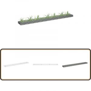 Vidaxl - Lit sur&eacute;lev&eacute; &agrave; gabion Acier galvanis&eacute; 270x30x10 cm - Jardini&egrave;re &agrave; Gabion - Bordure De Jardin - Bac De Plantation Sur&eacute;lev&eacute; - D&eacute;coration