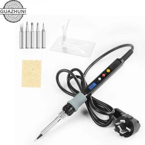 Fer à souder et dessouder électrique Fer a Souder 80W Fer a Souder Réglable avec Écran LCD (200℃450℃), Interrupteur ON/OFF, Conception de Thermostat