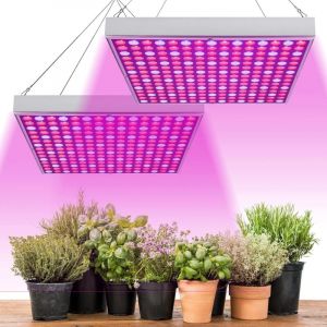 2pcs 45W Lampe Horticole LED Croissance Floraison, Lampe de Culture LED Grow Light Indoor 225LEDs Lumi&egrave;re Rouge et Bleue, LED de Croissance &agrave; Spectre