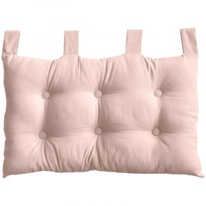 Coussin T&ecirc;te de Lit Uni "Panama" 70cm Vieux Rose