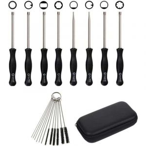 ZVD-Lot de 12 outils de r&eacute;glage carburateur avec scredrivers acircle pour petit moteur 2 temps pour Husqvarna pour tron&ccedil;onneuse