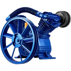 Mophorn - Tête de pompe du compresseur d'air , 5,5 ch 5.75cfm @ 90psi, Cylindre à double cylindre lubrifié à l'huile, fonte de type v à double étape,