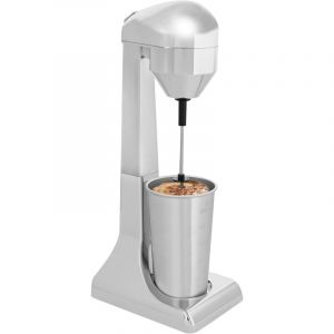 500ml Mixeur Électrique, Milkshake Maker en acier inoxydable, Mixeur de Boissons Deux Vitesses Lait Milkshakes Café pour Maison Cafés Restaurants