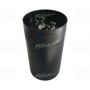 Condensateur Moteur 125/160 &mu;f 250 V Condensateur De D&eacute;marrage 46 Mm X 98 Mm (diam. X Haut.) &agrave; Connecteurs