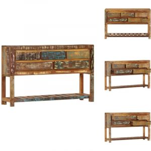 Vidaxl - Buffet 120x30x75 cm Bois de récupération solide - Buffet - Meuble De Rangement - Armoire - Mobilier Vintage - Bois Recyclé