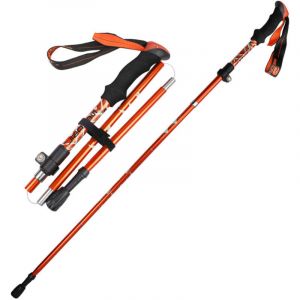 Baton de Marche Pliable,Baton de Marche Telescopique 105-137cm,Baton de Marche Nordique pour Trekking