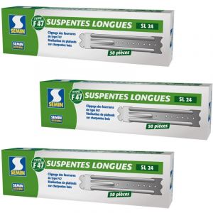 Semin - Suspentes Longues 240 mm F47 Boite de 50 (lot de 3)