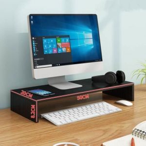 Support de Moniteur R&eacute;hausseur d&rsquo;&Eacute;cran Support d'&Eacute;cran d'Ordinateur Lever PC &Eacute;cran/Ordinateur Largeur 500 mm -Noir