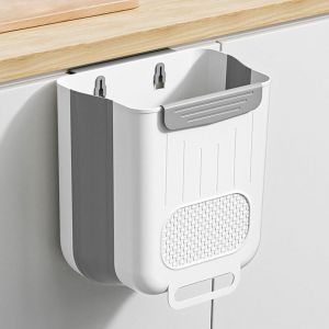 Poubelle à compost pour cuisine, grande capacité de 10 litres, poubelle à suspendre à une porte d'armoire, poubelle d'intérieur sous l'évier,