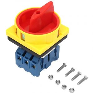 Interrupteur De Disjoncteur 25A / 32A Commutateur Inverseur Interrupteur D'alimentation Interrupteur Marche/Arrêt Triphasé à 3 Pôles à Came Rotative