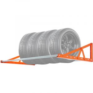 Mophorn Support mural pour pneus, r&eacute;glable de 31 &agrave; 56 pouces, acier robuste Q235, capacit&eacute; de charge de 400 lb, pour pneus R14-R20, id&eacute;al pour