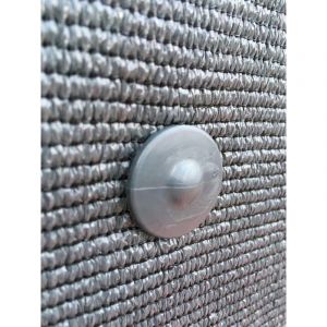 Clips rapide Gris de fixation pour brise-vue sur grillage rigide x 50