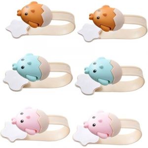 Ensemble de 6 verrous de porte de r&eacute;frig&eacute;rateur, verrous de s&eacute;curit&eacute; pour armoires, verrous de porte de r&eacute;frig&eacute;rateur, verrous de s&eacute;curit&eacute; enfant,