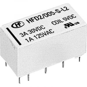 HFD2/012-S-D Relais pour circuits imprim&eacute;s 12 v/dc 2 a 2 inverseurs (rt) 1 pc(s) X50370 - Hongfa