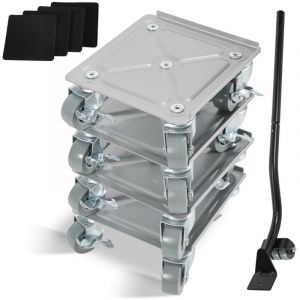 Randaco Roulettes pour meubles L&egrave;ve-meubles Transporteur de meubles Roulettes pour meubles Manipulation de meubles Jeu de 4 pi&egrave;ces