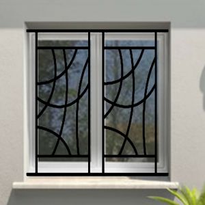 Grille de Defense Arcade pour Fenetre H= 125 cm x L= 100 cm (c&ocirc;te tableau)