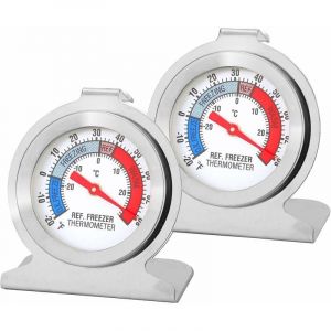 Thermomètre Réfrigérateur, Thermomètre Numérique Pour Tester le Réfrigérateur, Thermometre frigo, Thermomètre de Congélation, Petit Thermomètre Rond