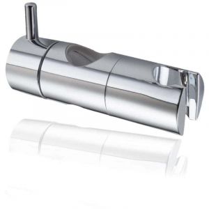 Support Pommeau Douchette, Accroche Douche &agrave; Main Ventouse, Fixation Pommeau Douche Mural, Curseur Douche Universel Rempla&ccedil;able Curseur (25mm, Argent)