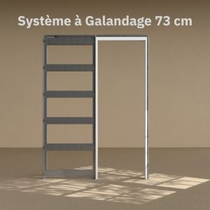 Syst&egrave;me &agrave; galandage avec Finition - Pour Porte 73 cm