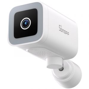 SONOFF CAM-B1P Cam&eacute;ra de S&eacute;curit&eacute; Ext&eacute;rieure 2K HD, Vision Nocturne Couleur, 180&deg; Panorama, AI D&eacute;tection Suivi, IP65 &Eacute;tanch&eacute;it&eacute;, Audio