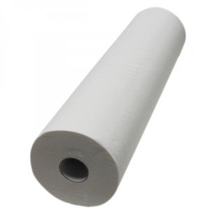 Drap d'examen blanc 50cm x 46m - 34g/m2 double &eacute;paisseur aspect gaufr&eacute; 100% pure ouate - Vivezen