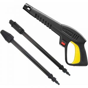 Pistolet &agrave; Eau Haute Pression avec Lance &agrave; Jet Variable et Lance rotative, Compatible avec Les nettoyeurs Haute Pression Lavor Vax Sterwins Parkside