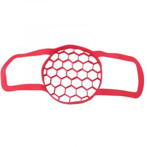 &Eacute;lingue de casserole, cuiseur vapeur en silicone rouge durable pour autocuiseur support pour cuisson &agrave; la vapeur support d'oeufs pour grille en