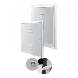 No Brand - Porte pour compteur électronique de gaz cadre : tôle galvanisée - porte : abs sport.cont.uni gas 9036 galvanisé h 60 x l 45 x p
