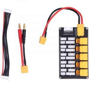 Carte de charge de batterie Lipo Parallel XT30 XT60 POULIR 2‑6S Lithium Batteries pour Chargeur IMAX B6