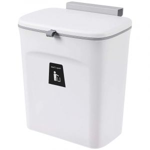 Yzmrbdqc - Poubelle de cuisine Poubelle suspendue avec couvercle coulissant, pour poubelles, poubelles de placard, poubelles de cuisine, bo&icirc;te