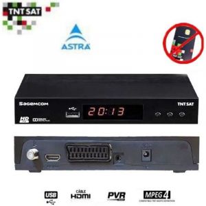 Sagem Ds81hd D&eacute;codeur Satellite Tntsat Hd (Astra 19.2&deg;) (Vendu Sans Carte)