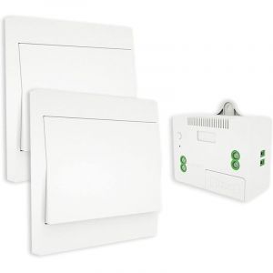 Jamais utilisé] Interrupteur sans Fil, sans Pile, télécommande Murale Va et vient, Interrupteur Mural Auto alimenté, sans câblage, émetteur pour