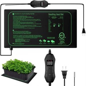 Tuserxln - Tapis chauffant semis 220-240V Affichage numérique thermostat IPX4 étanche pour serres d'élevage 25cm x 52.5cm