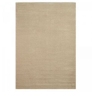 Dezenco - Tapis salon et chambre 120x160 cr&egrave;me et beige rectangle tiss&eacute; motif faux uni lunkin 6