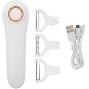 &Eacute;plucheur de Pommes de Terre &eacute;lectrique 3 &Eacute;plucheur &eacute;lectrique &Eacute;plucheur D'asperges USB Portable &Eacute;plucheur de Fruits et L&eacute;gumes Rechargeable avec 3
